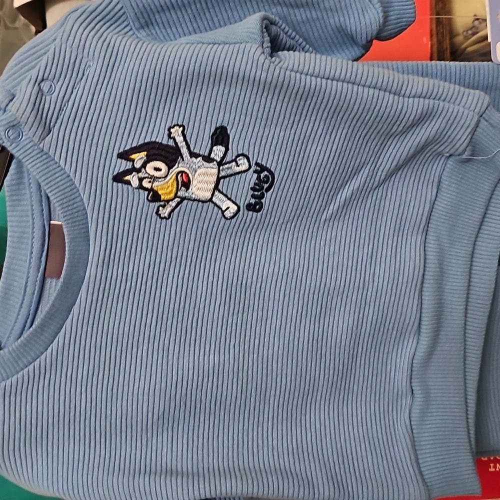 Nqt Bluey Blue Toddler Sweatshirt and Pants Set - Picture 2 of 4